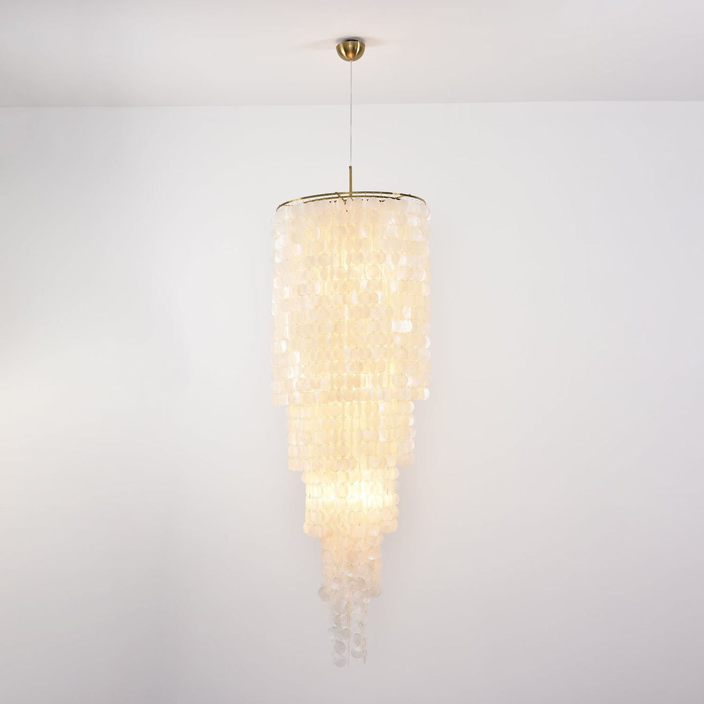 Nerida Shell Chandelier - Elegant Design with Adjustable Height & LED