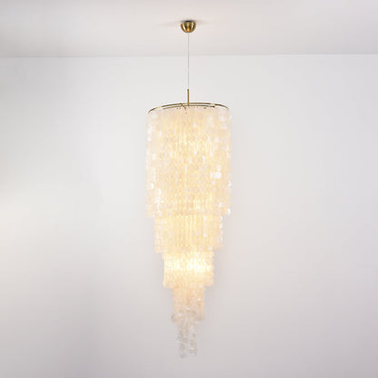 Nerida Shell Chandelier - Elegant Design with Adjustable Height & LED