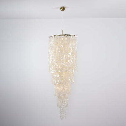 Nerida Shell Chandelier - Elegant Design with Adjustable Height & LED