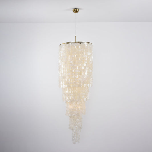 Nerida Shell Chandelier - Elegant Design with Adjustable Height & LED