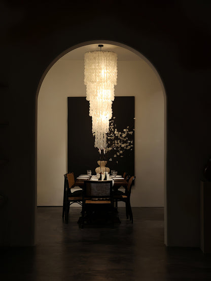 Nerida Shell Chandelier - Elegant Design with Adjustable Height & LED