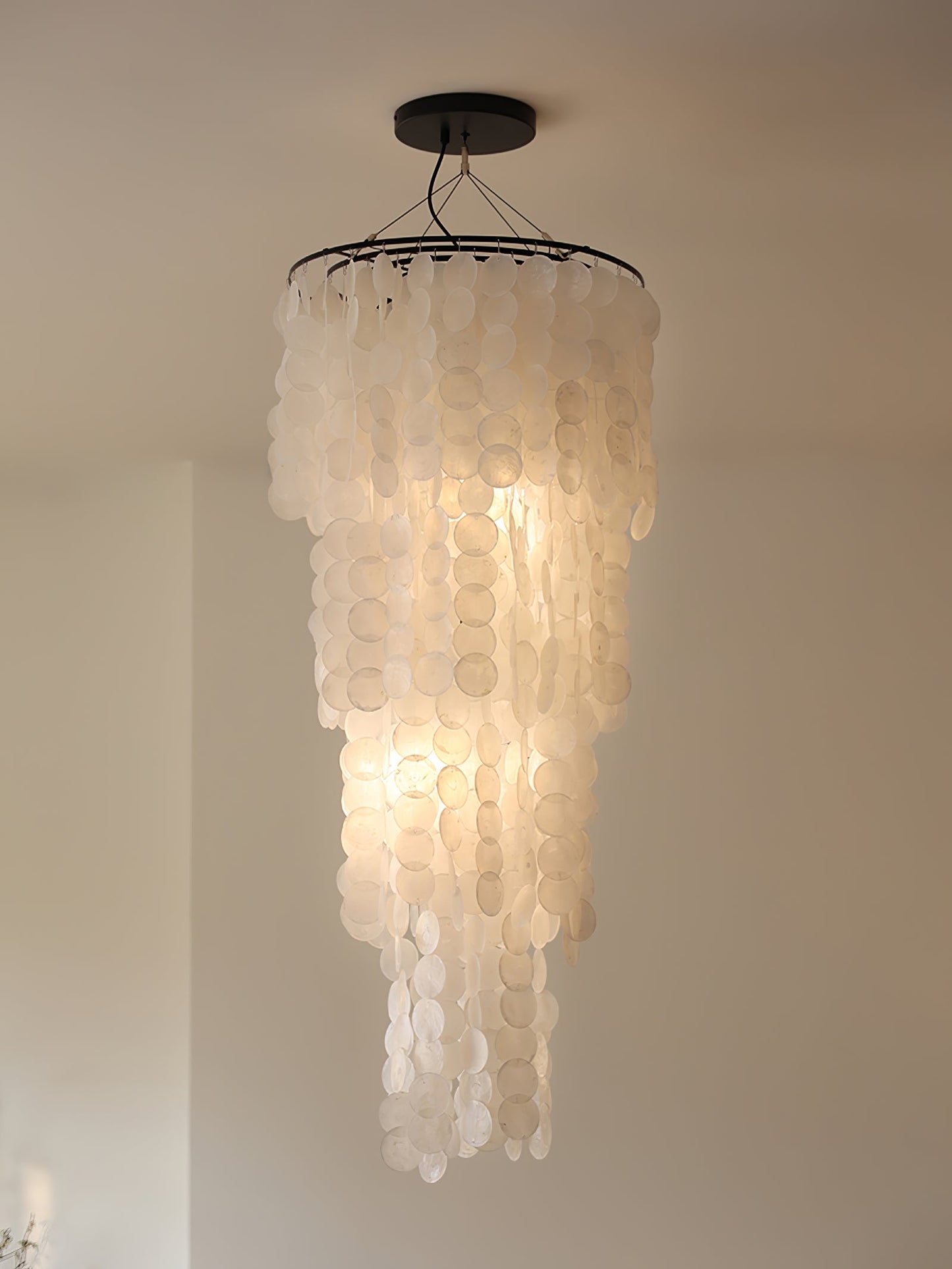 Nerida Shell Chandelier - Elegant Design with Adjustable Height & LED