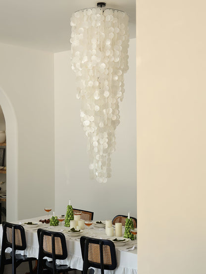 Nerida Shell Chandelier - Elegant Design with Adjustable Height & LED
