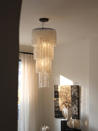 Nerida Shell Chandelier - Elegant Design with Adjustable Height & LED
