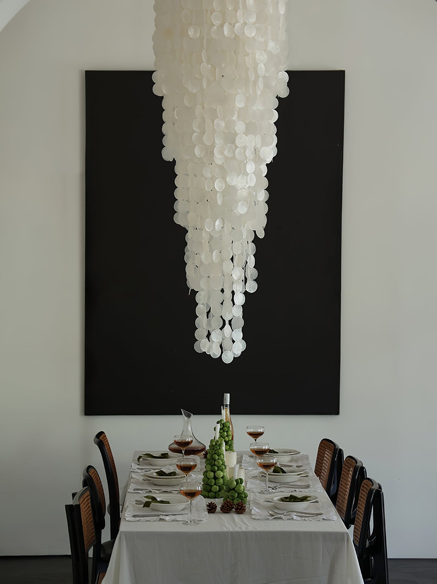 Nerida Shell Chandelier - Elegant Design with Adjustable Height & LED