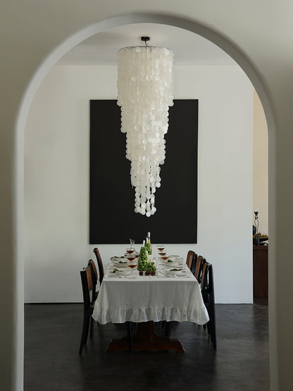 Nerida Shell Chandelier - Elegant Design with Adjustable Height & LED