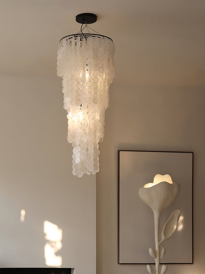 Nerida Shell Chandelier - Elegant Design with Adjustable Height & LED