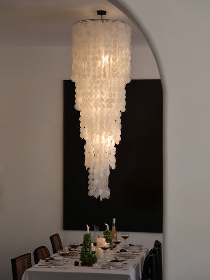 Nerida Shell Chandelier - Elegant Design with Adjustable Height & LED