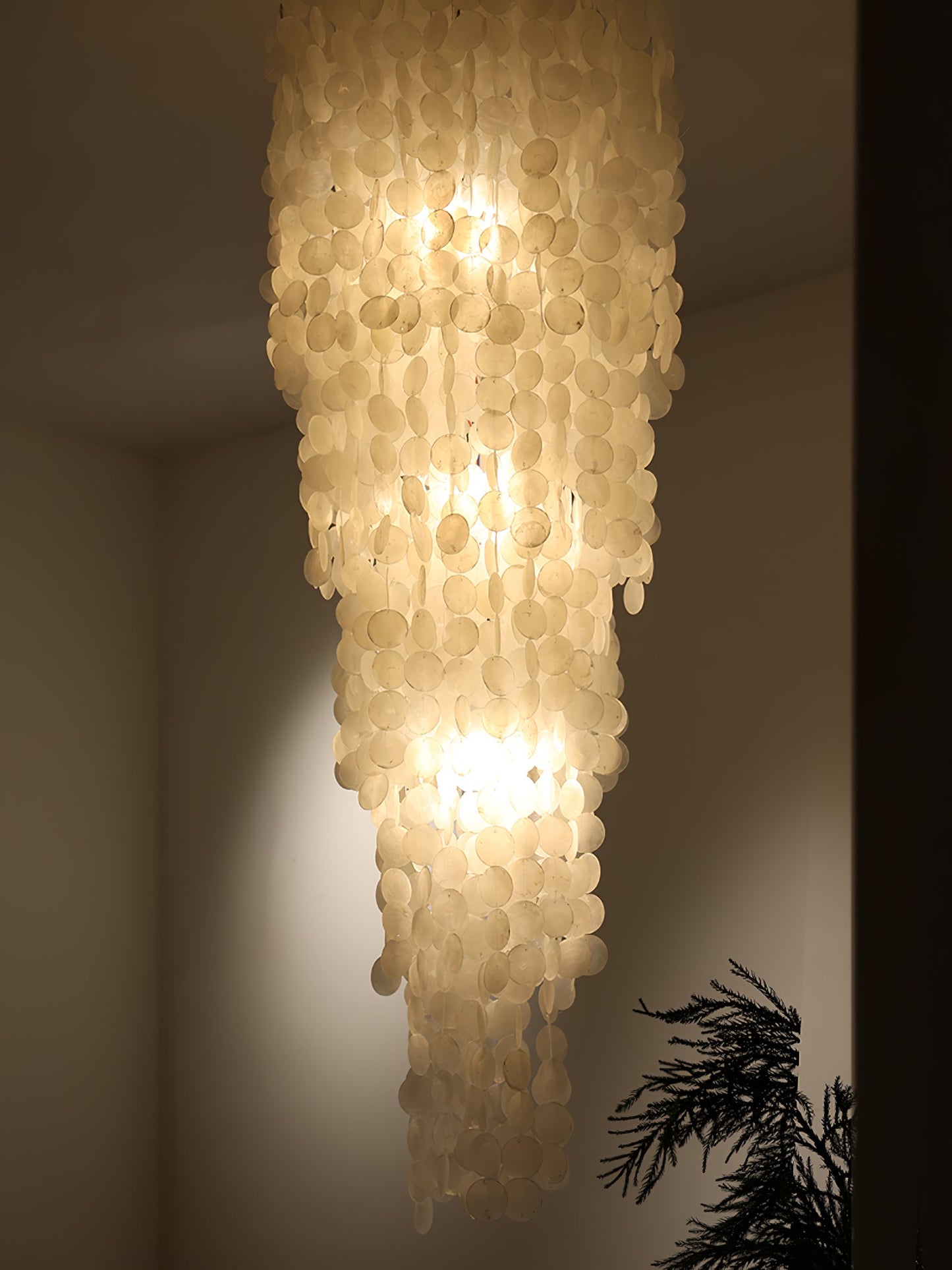 Nerida Shell Chandelier - Elegant Design with Adjustable Height & LED