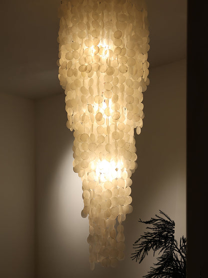 Nerida Shell Chandelier - Elegant Design with Adjustable Height & LED