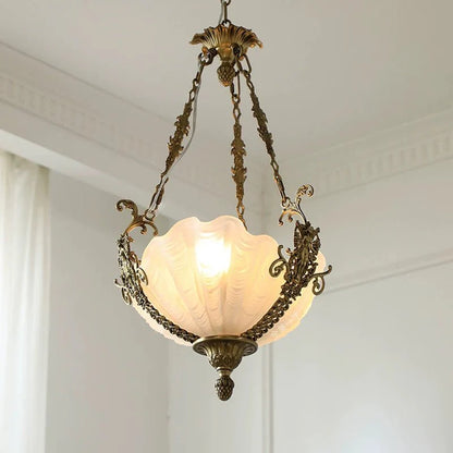 Nerina Brass Chandelier - Elegant Design with Adjustable Height & 6 Li