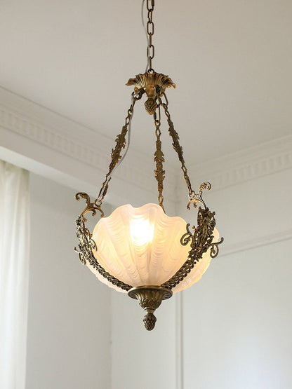Nerina Brass Chandelier - Elegant Design with Adjustable Height & 6 Li