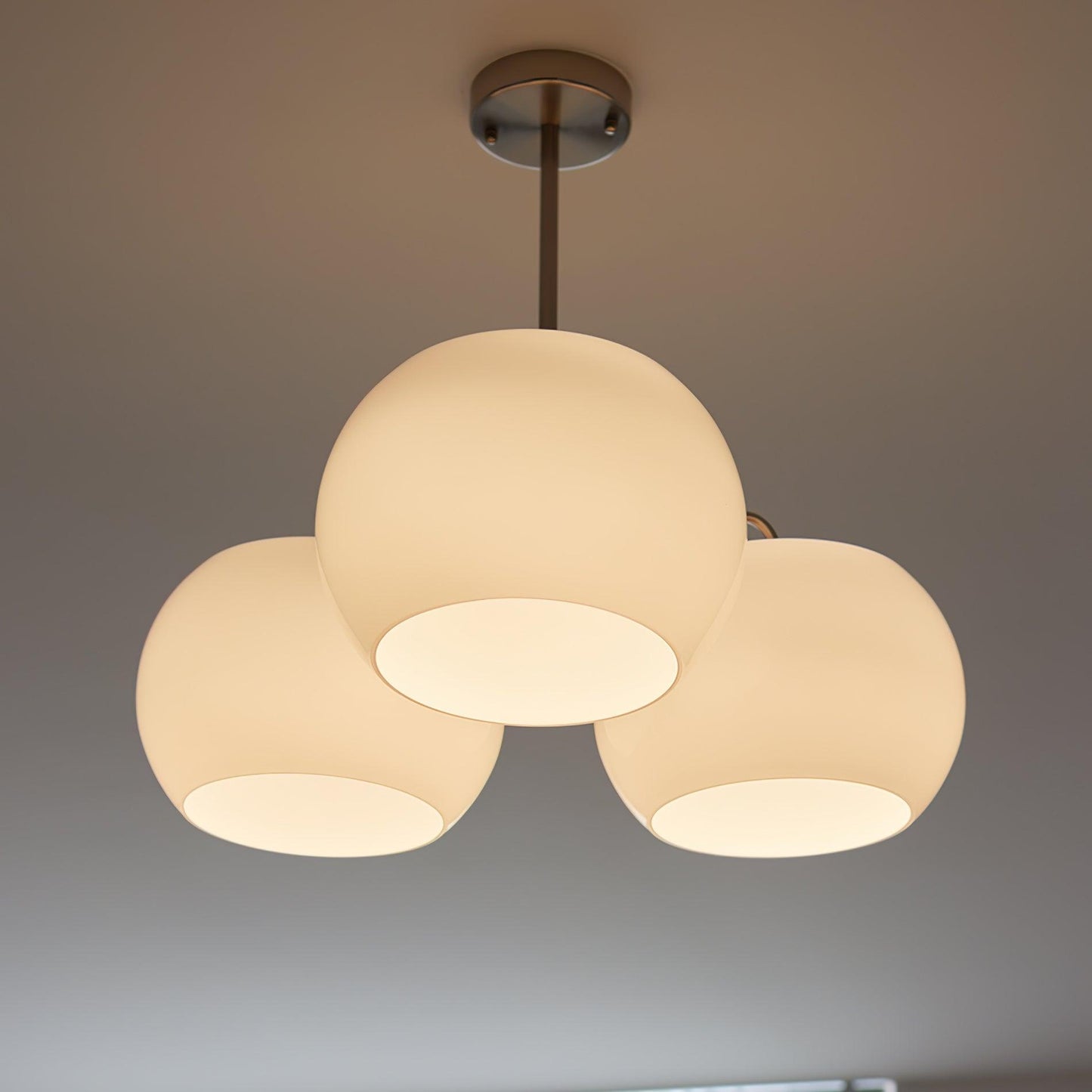 Nickel Persimmon Chandelier - Elegant Design with Adjustable Height &