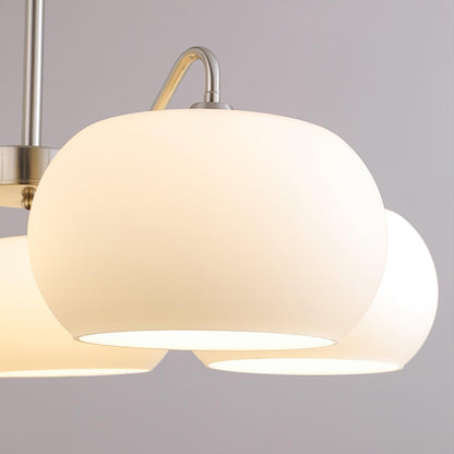 Nickel Persimmon Chandelier - Elegant Design with Adjustable Height &