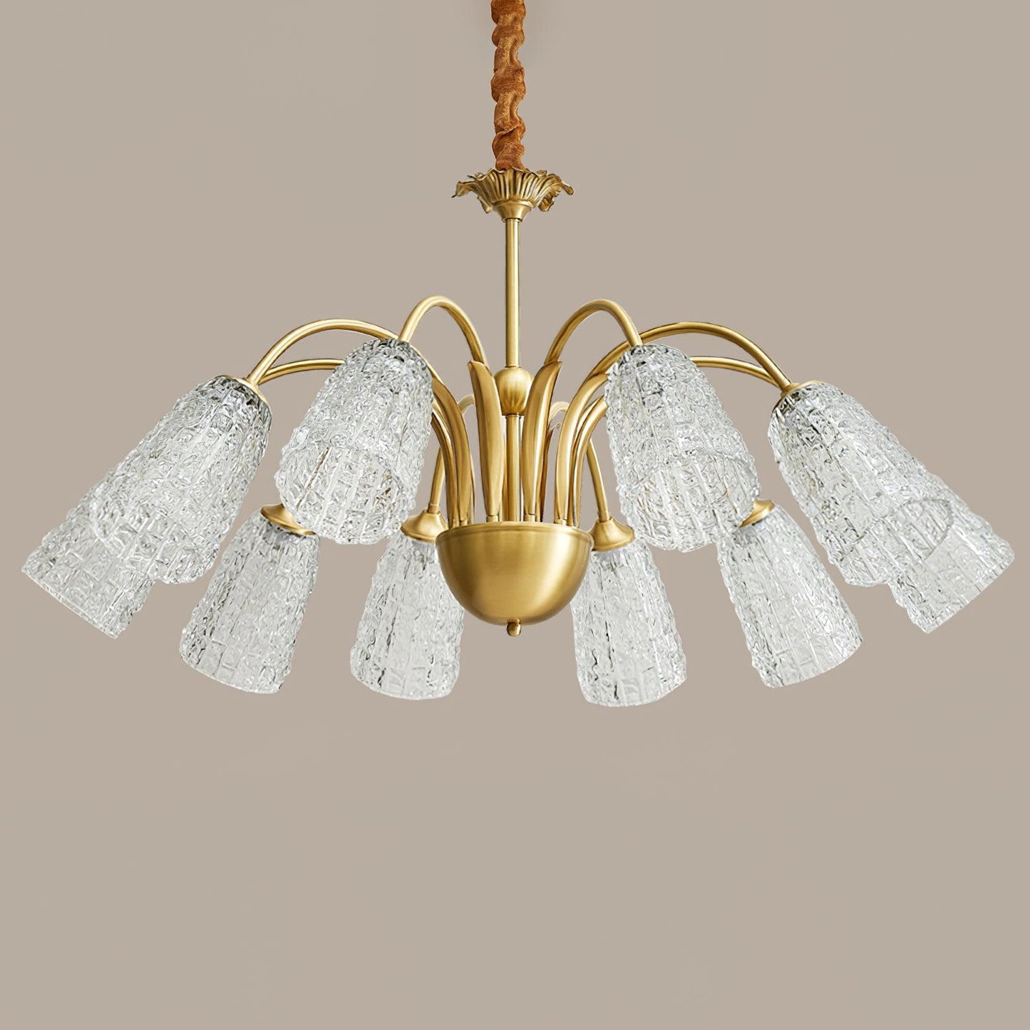 Nikoll Crystal Chandelier - Elegant Lighting with Adjustable Brightnes
