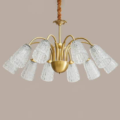 Nikoll Crystal Chandelier - Elegant Lighting with Adjustable Brightnes