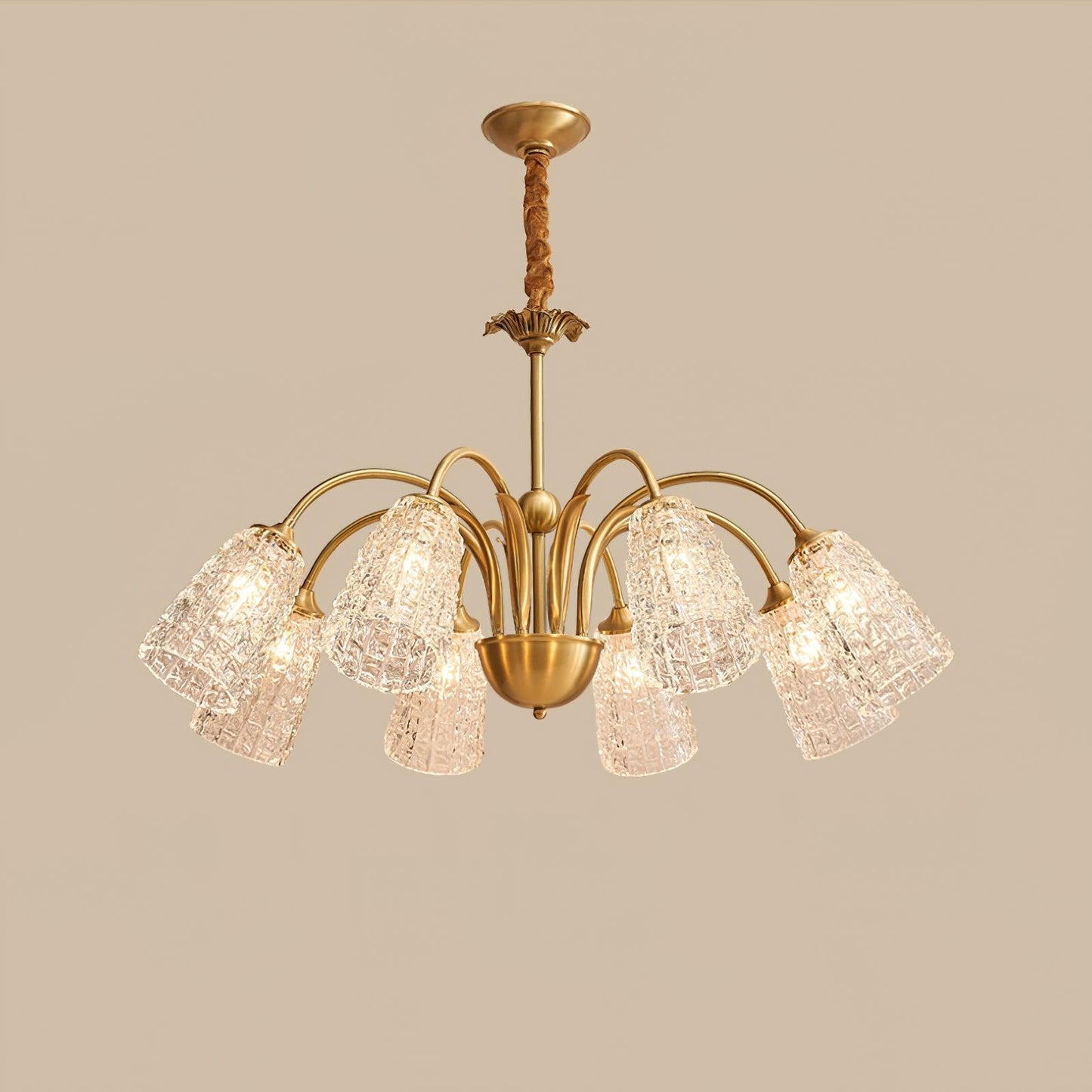 Nikoll Crystal Chandelier - Elegant Lighting with Adjustable Brightnes
