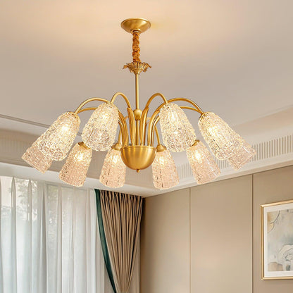 Nikoll Crystal Chandelier - Elegant Lighting with Adjustable Brightnes