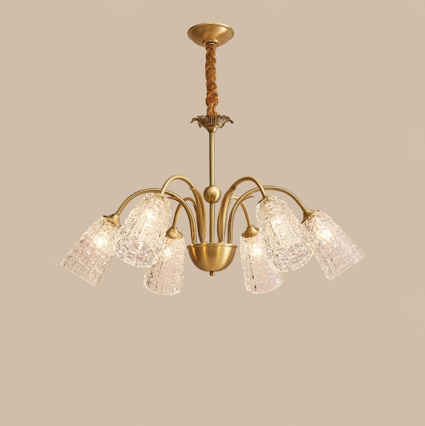 Nikoll Crystal Chandelier - Elegant Lighting with Adjustable Brightnes
