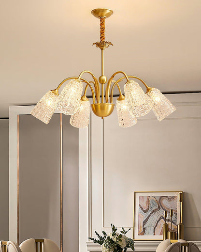 Nikoll Crystal Chandelier - Elegant Lighting with Adjustable Brightnes