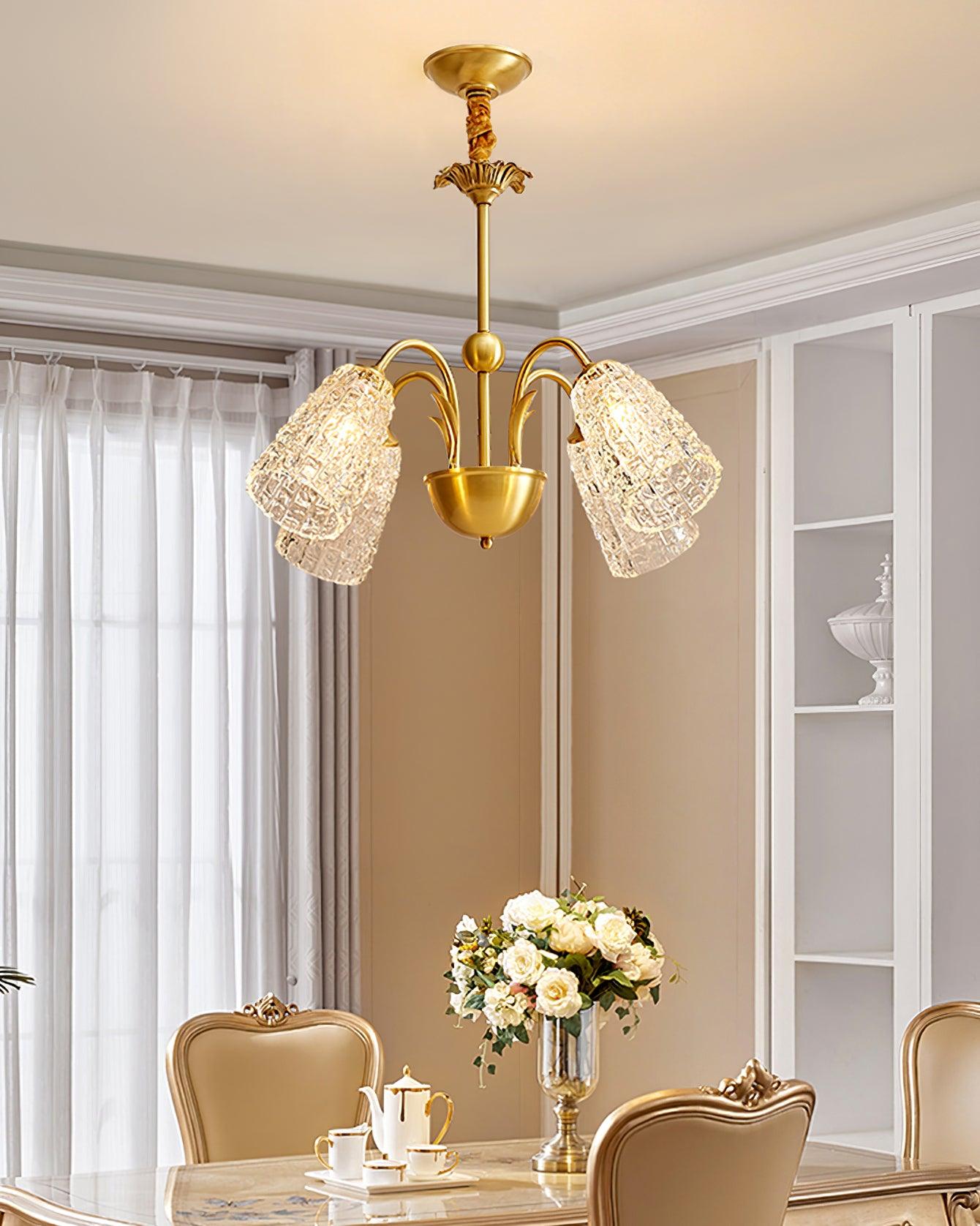 Nikoll Crystal Chandelier - Elegant Lighting with Adjustable Brightnes