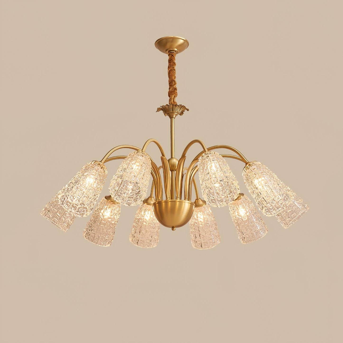 Nikoll Crystal Chandelier - Elegant Lighting with Adjustable Brightnes