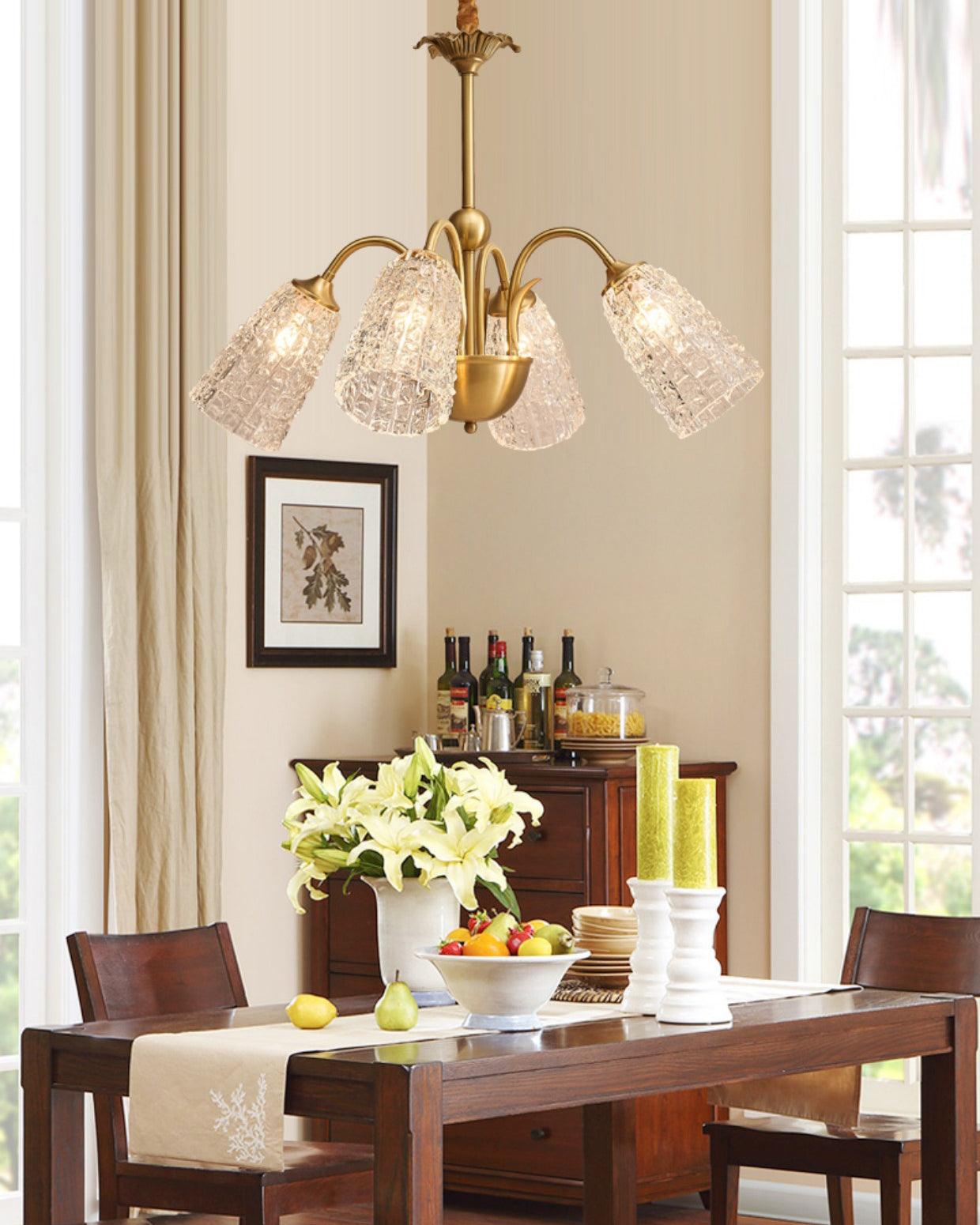 Nikoll Crystal Chandelier - Elegant Lighting with Adjustable Brightnes