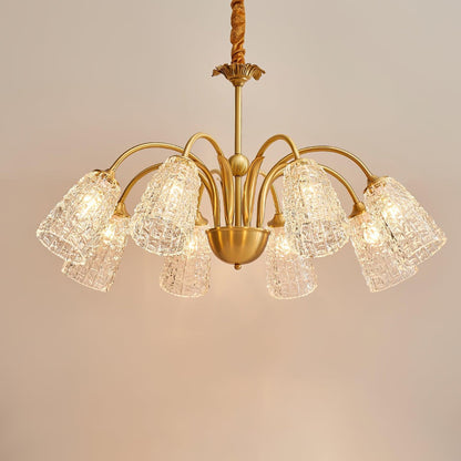 Nikoll Crystal Chandelier - Elegant Lighting with Adjustable Brightnes