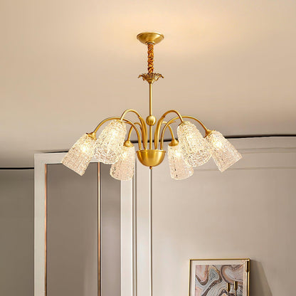 Nikoll Crystal Chandelier - Elegant Lighting with Adjustable Brightnes