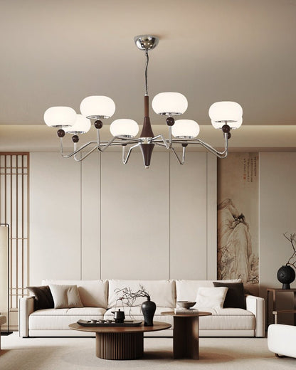 Nimira Chandelier - Elegant Design with Adjustable Height & LED Lighti