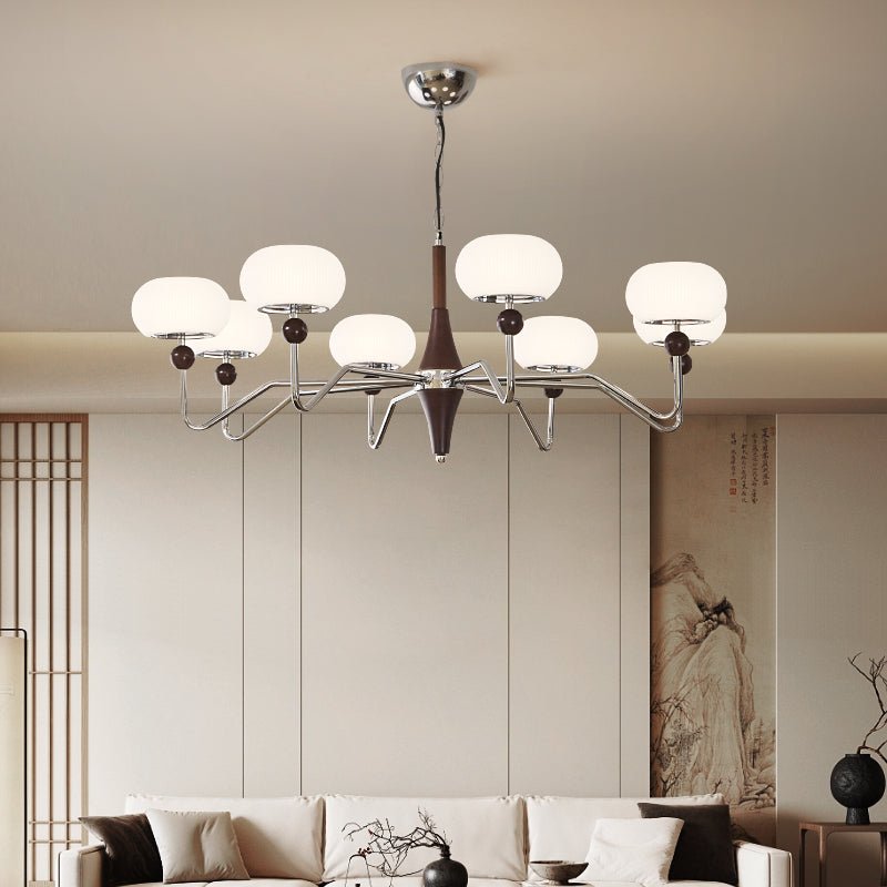 Nimira Chandelier - Elegant Design with Adjustable Height & LED Lighti
