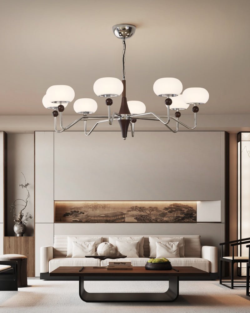 Nimira Chandelier - Elegant Design with Adjustable Height & LED Lighti