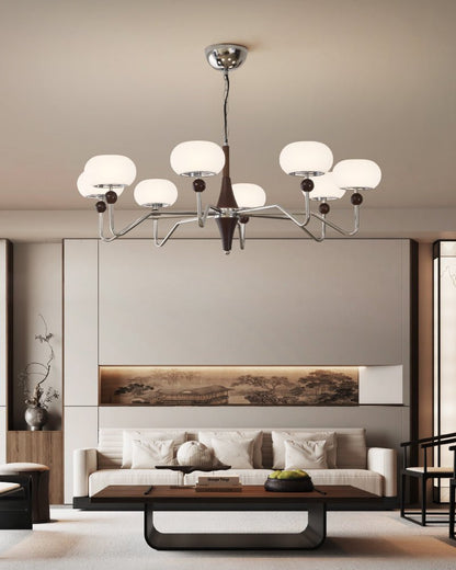 Nimira Chandelier - Elegant Design with Adjustable Height & LED Lighti