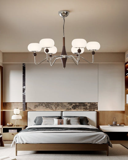 Nimira Chandelier - Elegant Design with Adjustable Height & LED Lighti