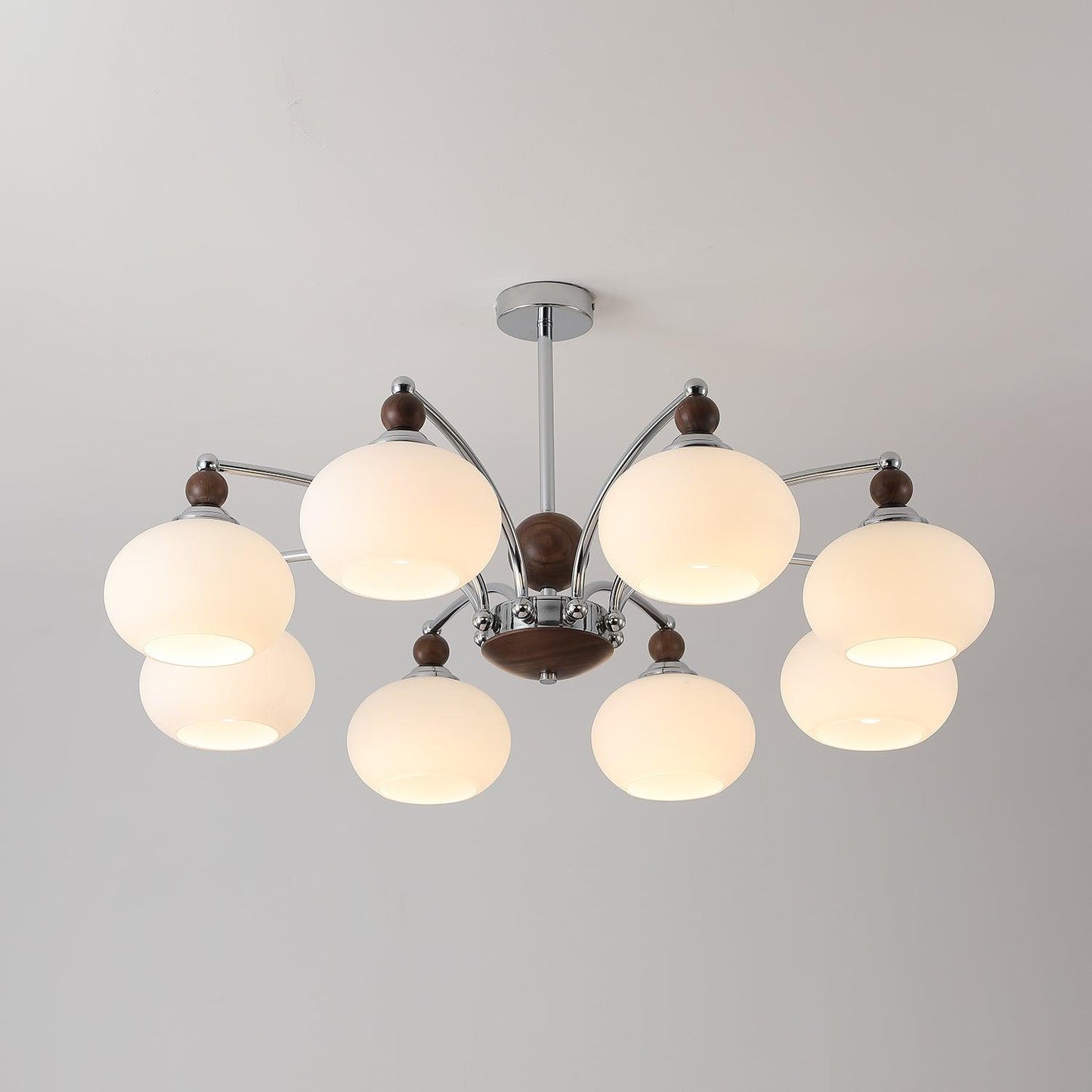 Noir Larenta Modern Chandelier with Adjustable Height & Elegant Design