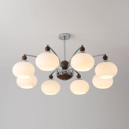 Noir Larenta Modern Chandelier with Adjustable Height & Elegant Design