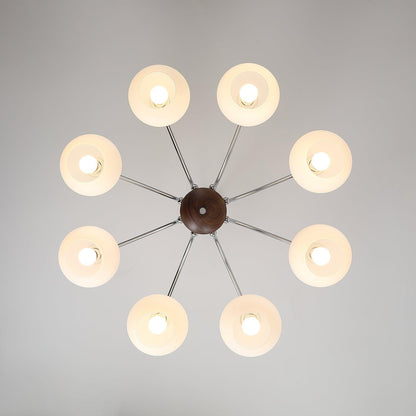 Noir Larenta Modern Chandelier with Adjustable Height & Elegant Design