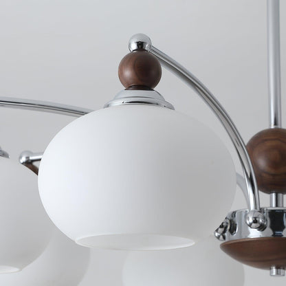 Noir Larenta Modern Chandelier with Adjustable Height & Elegant Design