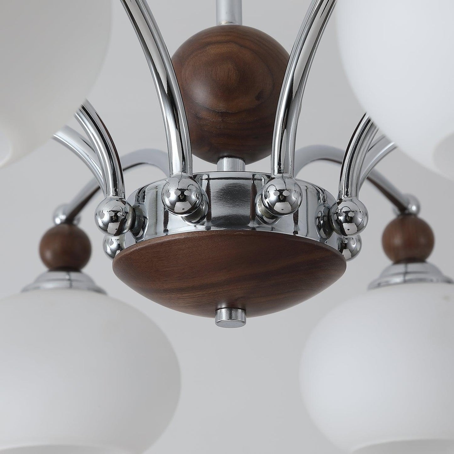 Noir Larenta Modern Chandelier with Adjustable Height & Elegant Design