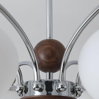 Noir Larenta Modern Chandelier with Adjustable Height & Elegant Design
