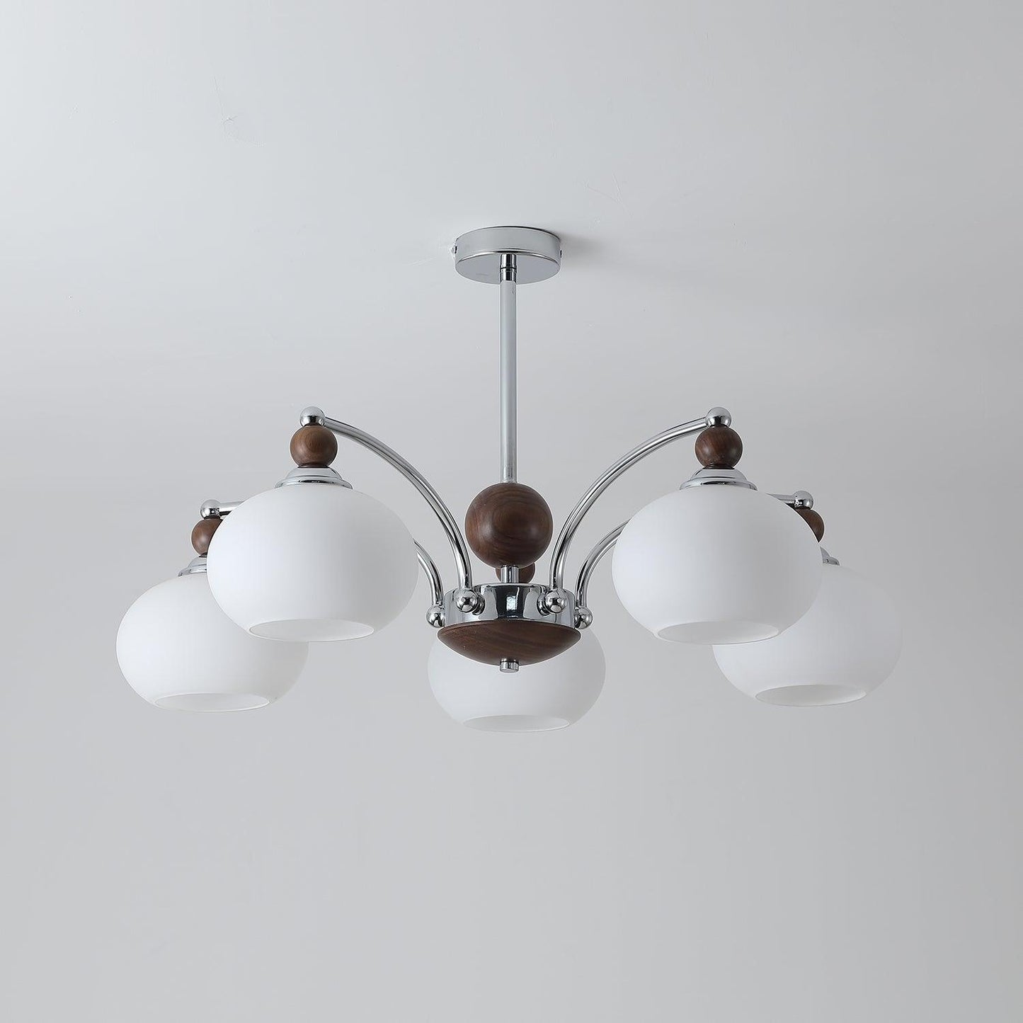 Noir Larenta Modern Chandelier with Adjustable Height & Elegant Design