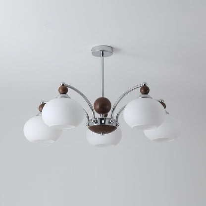 Noir Larenta Modern Chandelier with Adjustable Height & Elegant Design