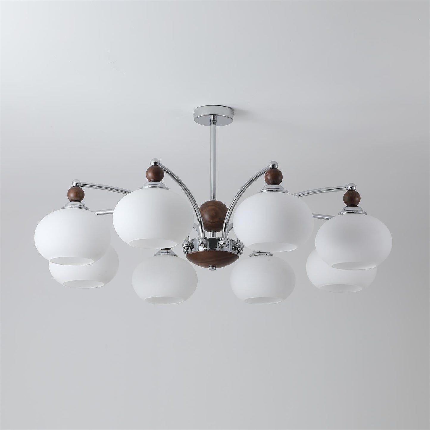 Noir Larenta Modern Chandelier with Adjustable Height & Elegant Design