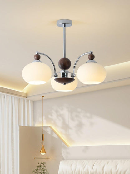 Noir Larenta Modern Chandelier with Adjustable Height & Elegant Design