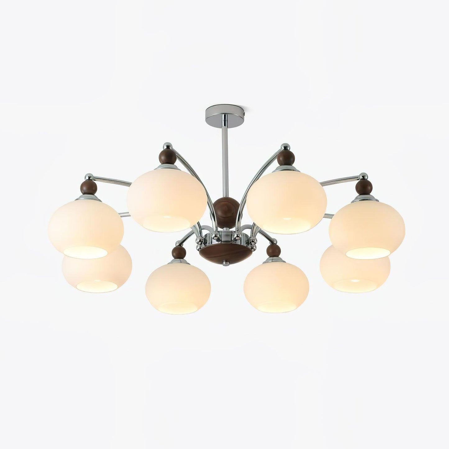 Noir Larenta Modern Chandelier with Adjustable Height & Elegant Design