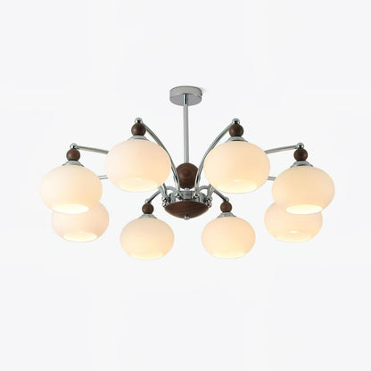 Noir Larenta Modern Chandelier with Adjustable Height & Elegant Design