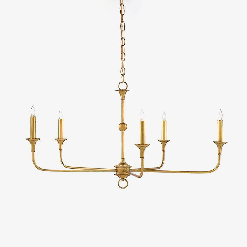 Elara Candle Chandelier - Elegant Design with Adjustable Height & LED