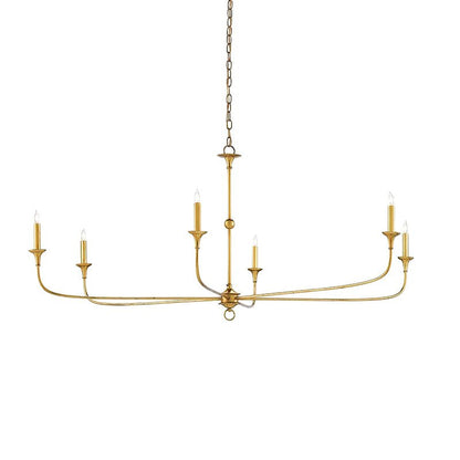 Elara Candle Chandelier - Elegant Design with Adjustable Height & LED