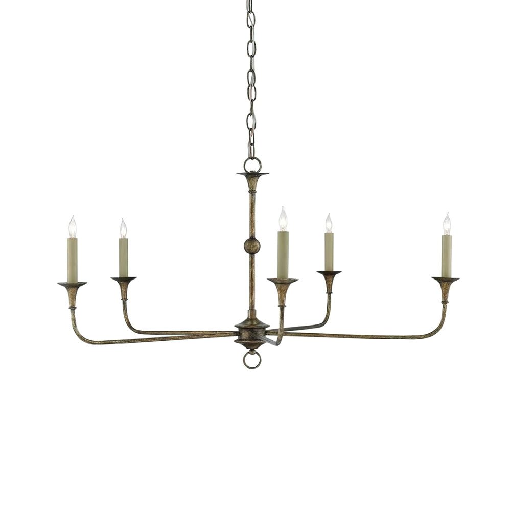 Elara Candle Chandelier - Elegant Design with Adjustable Height & LED