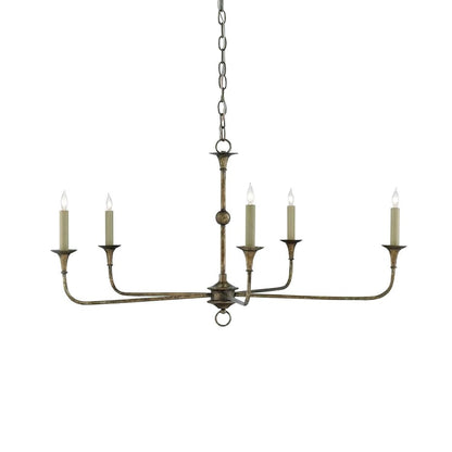 Elara Candle Chandelier - Elegant Design with Adjustable Height & LED
